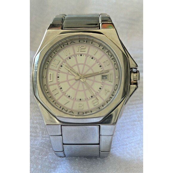 MEN'S OFFICINA DEL TEMPO Men's Watch OT1028 8" LONG 42MM  (124937-5) Pink - Picture 1 of 5